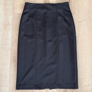 New York & Company Black Pencil Skirt Size 10 Midi Career Work